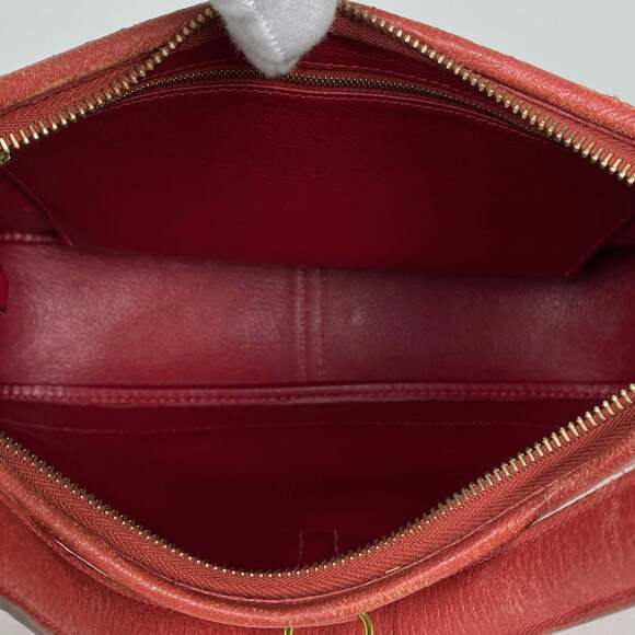 Hermes Hermès Trim 31 One-Shoulder Shoulder Bag in Red Leather, Size E, Women's - Picture 9 of 10